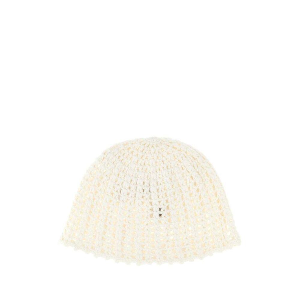 The Garment Women White Crochet Andalusia Beanie Hat